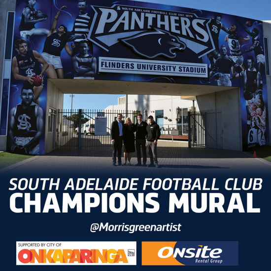 South Adelaide officially unveil mural celebrating its champions